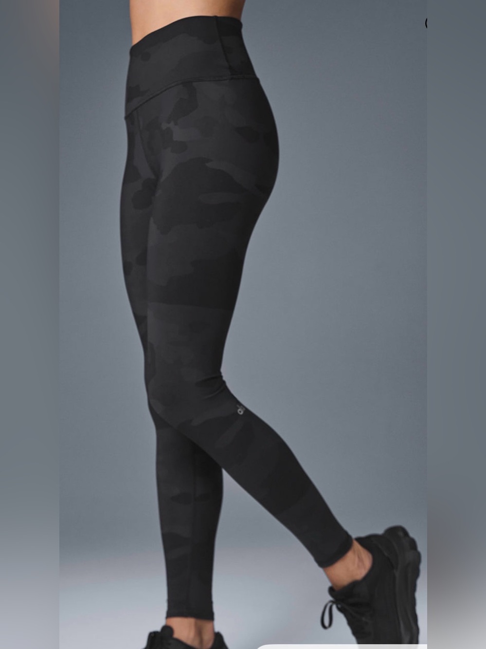 ALO Yoga Black Camo High-Rise Leggings